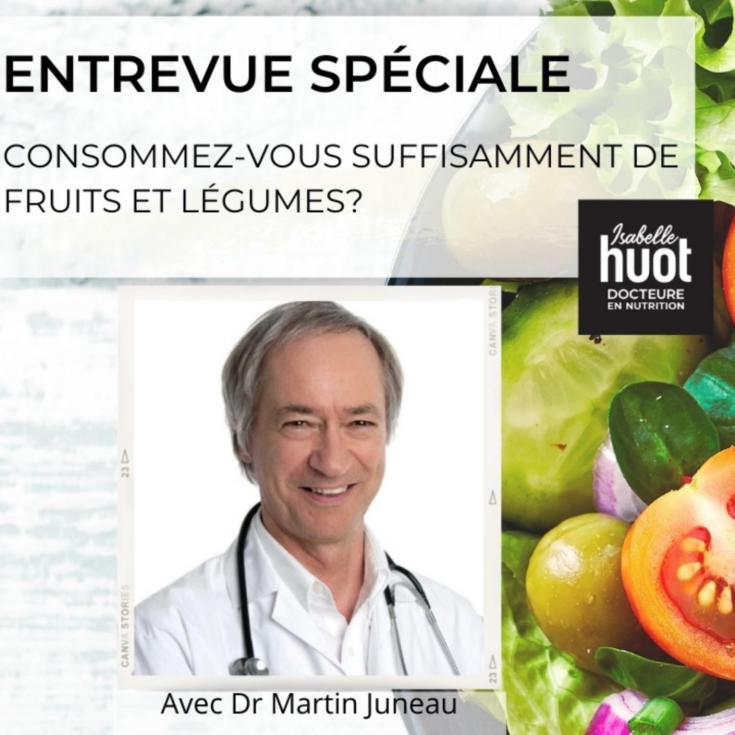 Consommez-vous assez de fruits et légumes? Avec Dr. Martin Juneau.