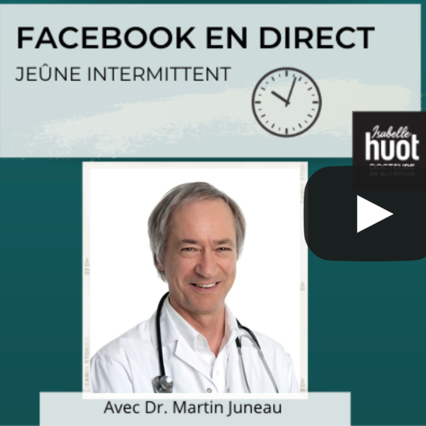 Le jeûne intermittent avec Martin Juneau