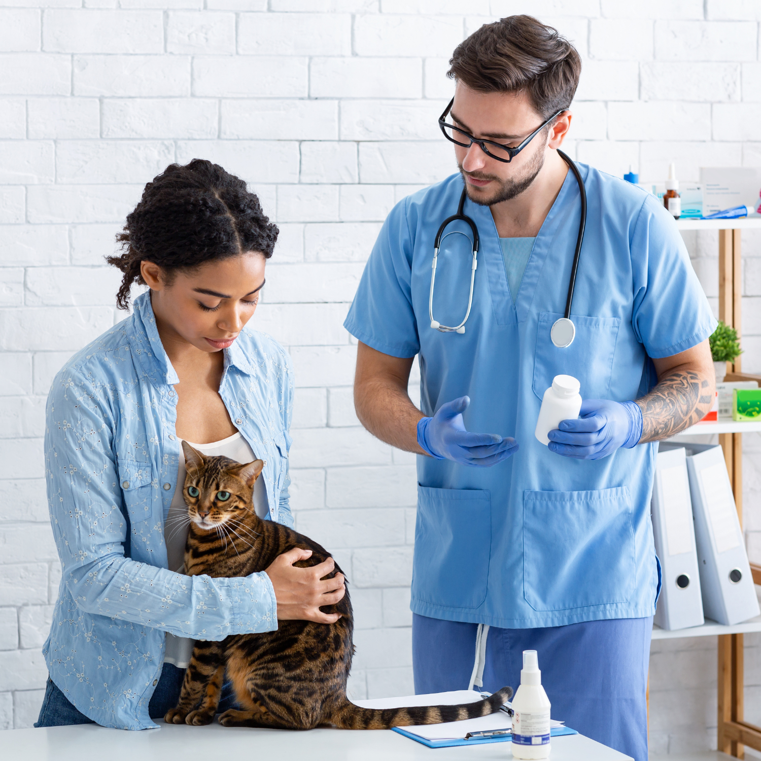 Service à la clientèle en établissement vétérinaire