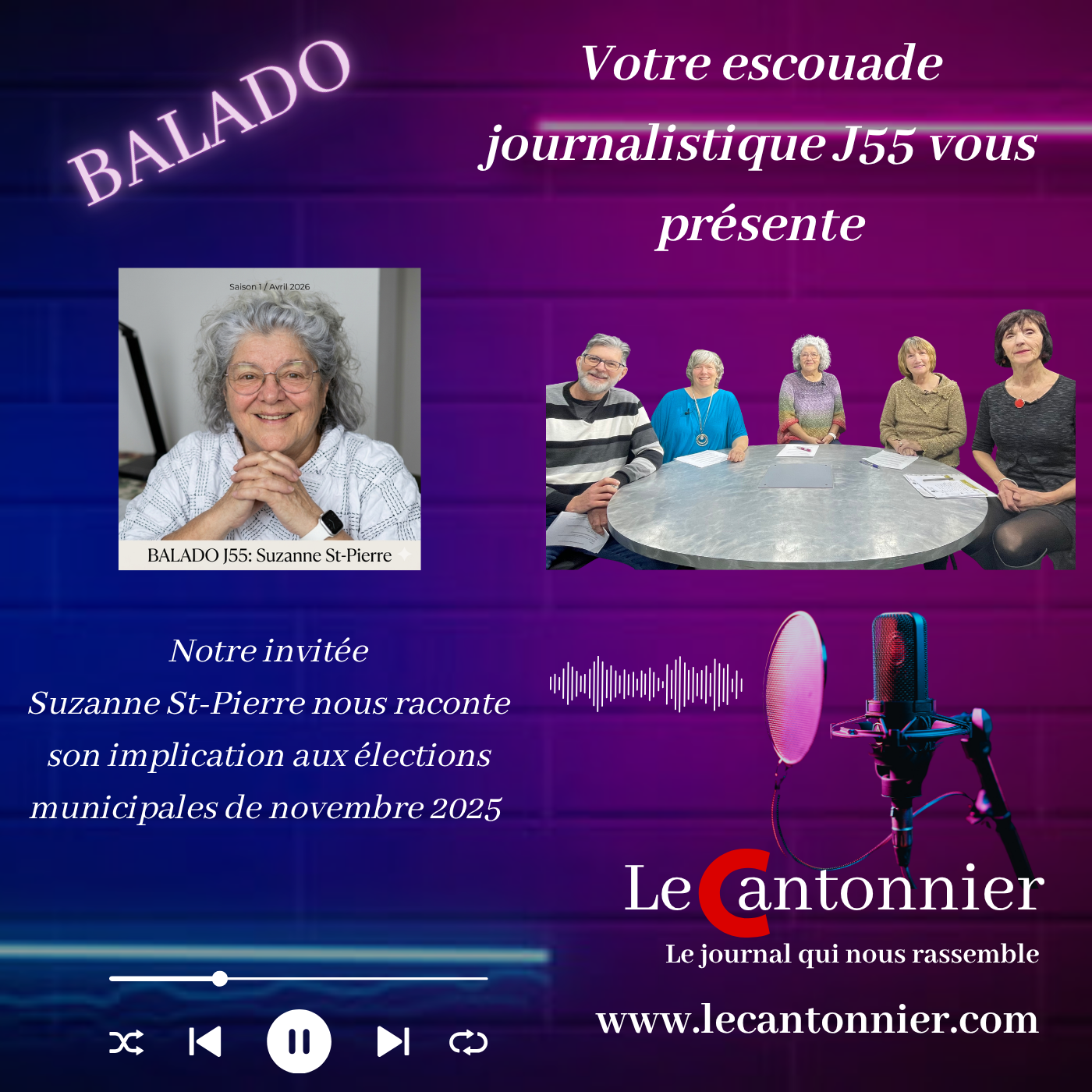 EscouadeJ55 Journal Le cantonnier de Disraeli - Élection municipale novembr