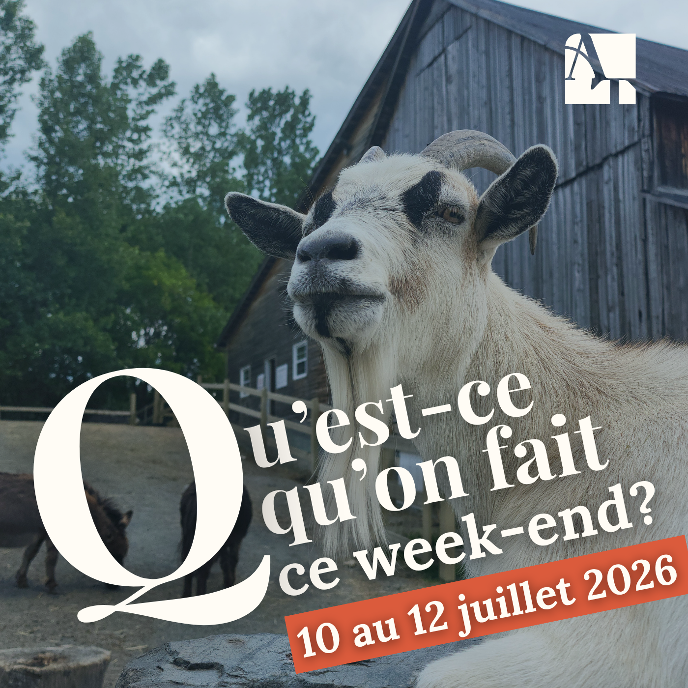 Qu'est-ce qu'on fait ce week-end? | 10 au 12 juillet 2026