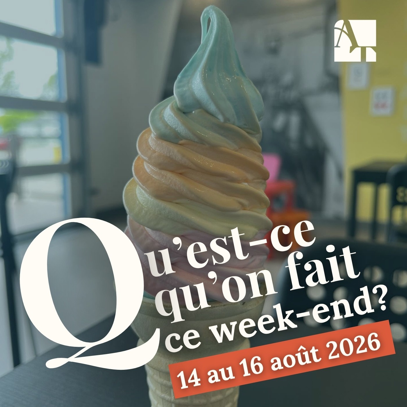 Qu'est-ce qu'on fait ce week-end? | 14 au 16 août 2026